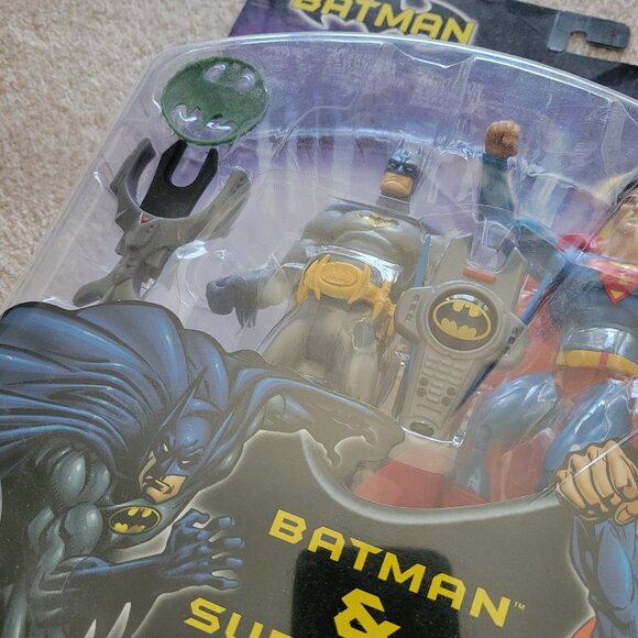 New Batman Superman Action Figure 2 Pack 2003 Mattel DC Comics Vintage NWT - Picture 4 of 10